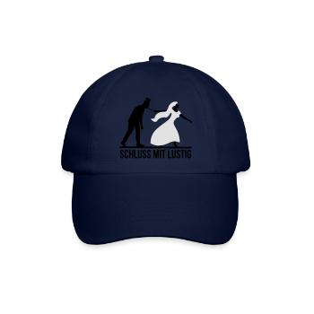 JGA Schluss mit lustig Junggesellen Party stag nig - Baseballkappe - Blau/Blau - Vorne