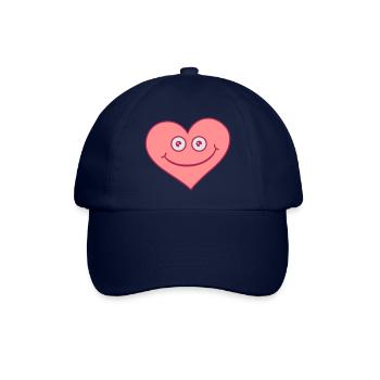 Happy Heart - Baseballkappe - Blau/Blau - Vorne