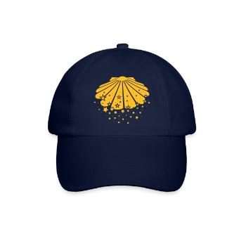 Compostela - Jakobsmuschel - Baseballkappe - Blau/Blau - Vorne