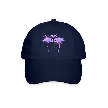 Flamingos - Baseballkappe - Blau/Blau - Vorne