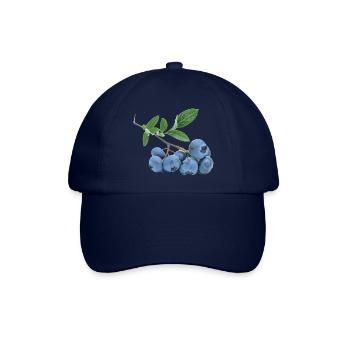 blueberry blaubeere heidelbeere veggie gemuese fru - Baseballkappe - Blau/Blau - Vorne