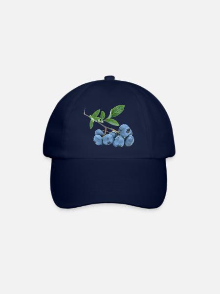blueberry blaubeere heidelbeere veggie gemuese fru - Baseballkappe - Blau/Blau