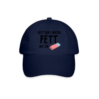 Fett wie ein Radierer - Baseballkappe - Blau/Blau - Vorne