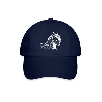Pferd - Baseballkappe - Blau/Blau - Vorne