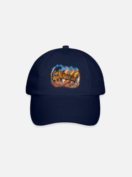 Tigr - Baseballkappe - Blau/Blau