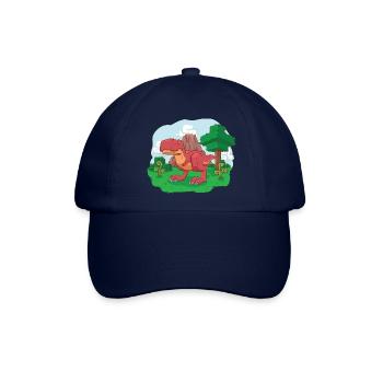 Voxelsaurus Rex - Baseballkappe - Blau/Blau - Vorne