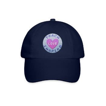 Unterrichten Liebe Inspirieren Herz Knete - Baseballkappe - Blau/Blau - Vorne