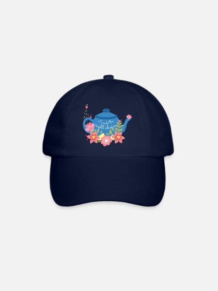 tea I made the right choice - Baseballkappe - Blau/Blau