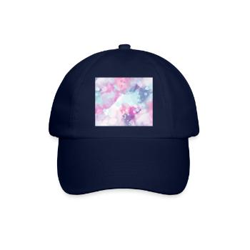 Aquarell Druck - Baseballkappe - Blau/Blau - Vorne