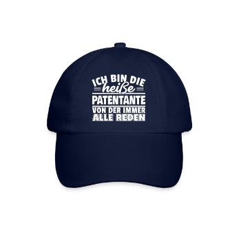 Heiße Patentante - Baseballkappe - Blau/Blau - Vorne