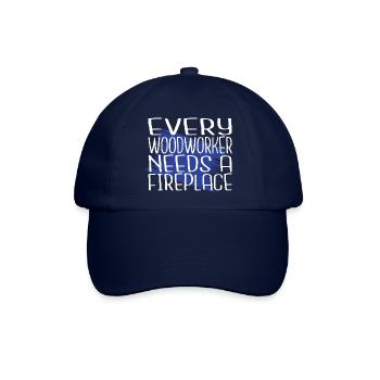 carpenter saw forestry woodworker funshirt - Baseballkappe - Blau/Blau - Vorne