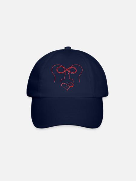 Unendliche Liebe - Baseballkappe - Blau/Blau