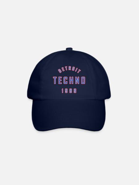 DETROIT TECHNO 1988 - Baseballkappe - Blau/Blau