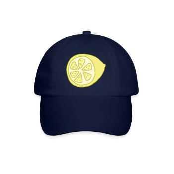 zitrone halbiert - Baseballkappe - Blau/Blau - Vorne