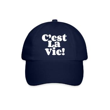 Das ist das Leben - Baseballkappe - Blau/Blau - Vorne