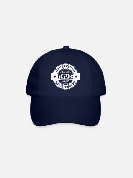 Retro 2009 Geburtstag 2009 Vintage Geschenk 2009 - Baseballkappe - Blau/Blau