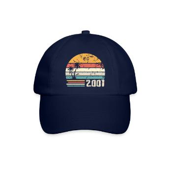 2001 Geburtstagsgeschenk - Made in 2001 Retro 2001 - Baseballkappe - Blau/Blau - Vorne