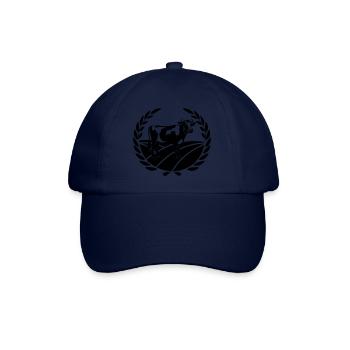 Milchkuh in Landschaft mit Lorbeerkranz - Baseballkappe - Blau/Blau - Vorne