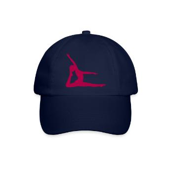 Yoga Formen Silhouetten Achtsamkeit  - Baseballkappe - Blau/Blau - Vorne