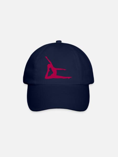 Yoga Formen Silhouetten Achtsamkeit  - Baseballkappe - Blau/Blau