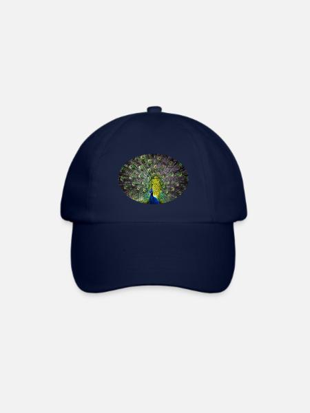 Pfau - Baseballkappe - Blau/Blau