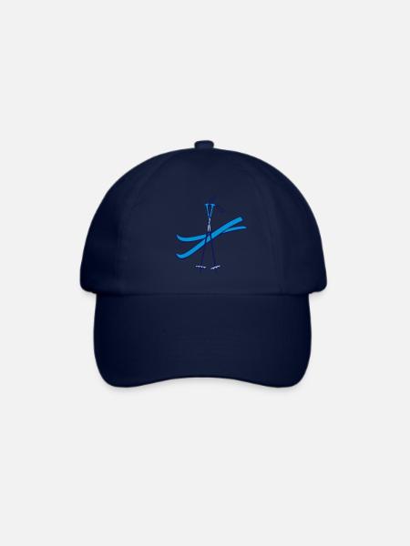 Ski - Baseballkappe - Blau/Blau