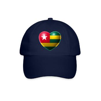 Herz (Togo) - Baseballkappe - Blau/Blau - Vorne