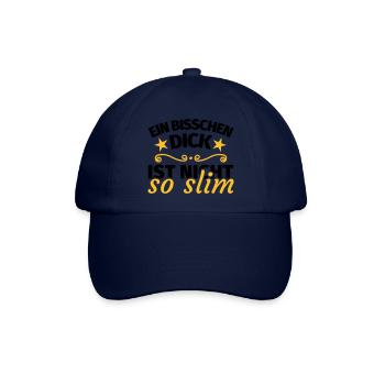 Dick Übergewicht lustig Spruch - Baseballkappe - Blau/Blau - Vorne