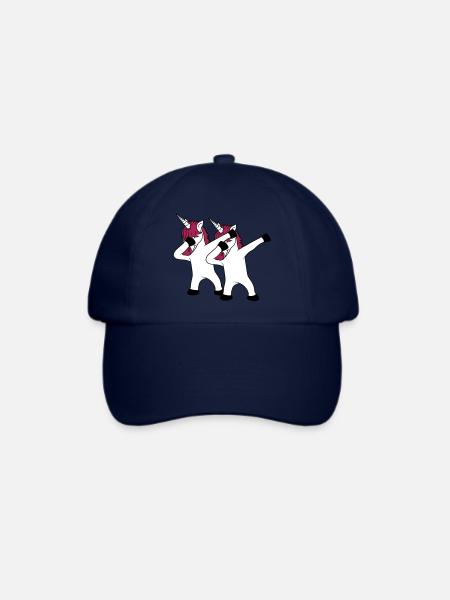 2 freunde team paar crew party feiern club dabbing - Baseballkappe - Blau/Blau
