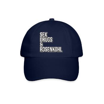 Sex Drugs And Rosenkohl - Baseballkappe - Blau/Blau - Vorne