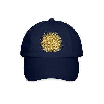 Gold Glitzer - Baseballkappe - Blau/Blau - Vorne