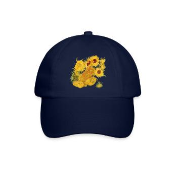 Vincent van Gogh Sonnenblumen Sweater Gogh Shirt - Baseballkappe - Blau/Blau - Vorne