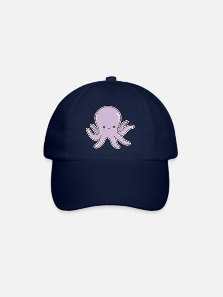 Oktopus Cartoon - Baseballkappe - Blau/Blau