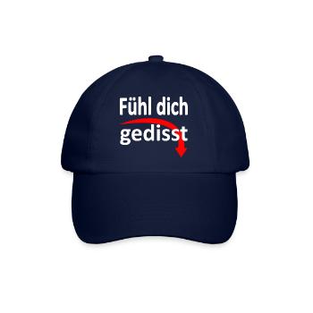 Fühl dich gedisst - Version 3 - Baseballkappe - Blau/Blau - Vorne
