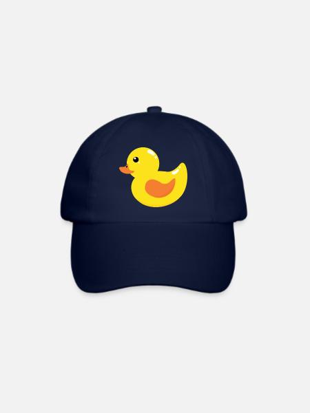 Quietscheente Gelbe Ente - Baseballkappe - Blau/Blau