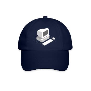 Retro Computer Gamer Lan Party Programmierer Spiel - Baseballkappe - Blau/Blau - Vorne
