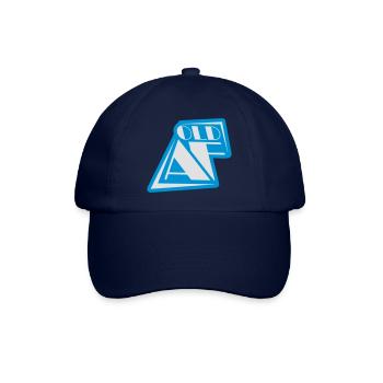 old AF Text Logo - Baseballkappe - Blau/Blau - Vorne