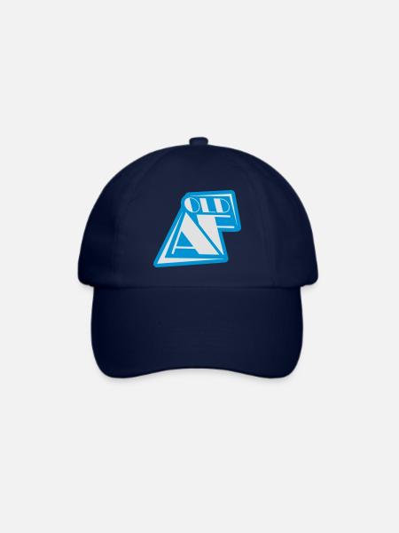 old AF Text Logo - Baseballkappe - Blau/Blau