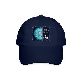 Ok, aber erstes Yoga - Baseballkappe - Blau/Blau - Vorne