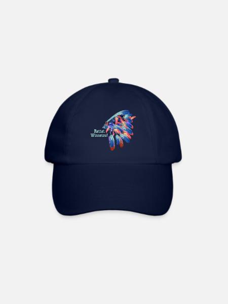 rettet winnetou,winnetou,indianer,häuptling - Baseballkappe - Blau/Blau