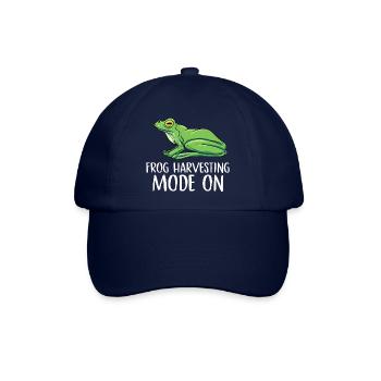 frog harvesting mode on Design for a frog hunter - Baseballkappe - Blau/Blau - Vorne