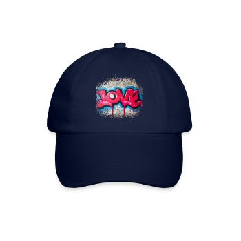 Graffiti Love - Baseballkappe - Blau/Blau - Vorne