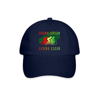 Ich bin ökologisch, ich lebe sauber - Baseballkappe - Blau/Blau - Vorne