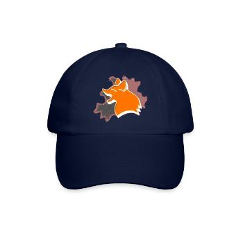 Foxy der glückliche Fuchs - Baseballkappe - Blau/Blau - Vorne