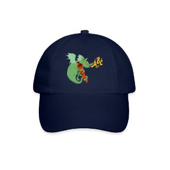 Drache abc - Baseballkappe - Blau/Blau - Vorne