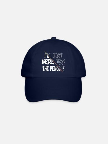 quote geek dancing penguin short sayings ice - Baseballkappe - Blau/Blau