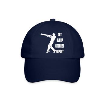 Kricket Cricket Kricketmannschaft Kricketteam - Baseballkappe - Blau/Blau - Vorne