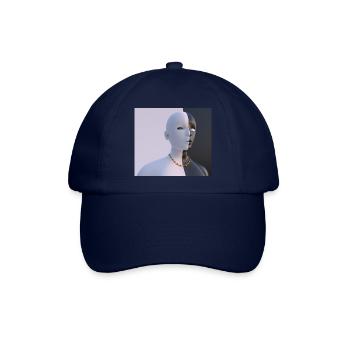 Zwei Gesichter - Baseballkappe - Blau/Blau - Vorne