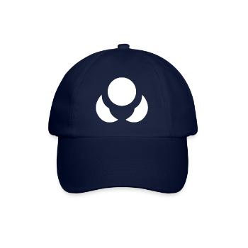neutrons blume weiss ohne hintergrund - Baseballkappe - Blau/Blau - Vorne
