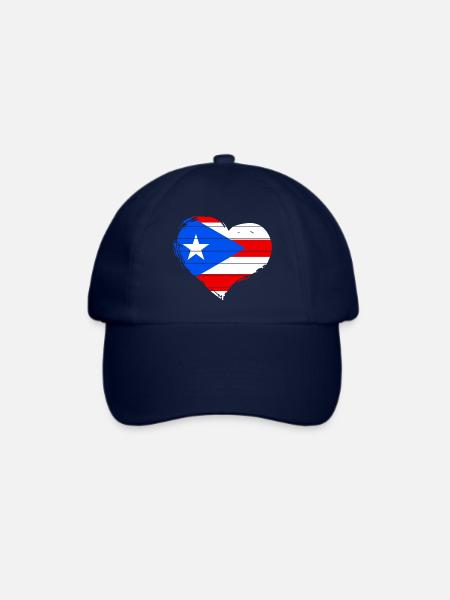 Puerto Rico - Baseballkappe - Blau/Blau
